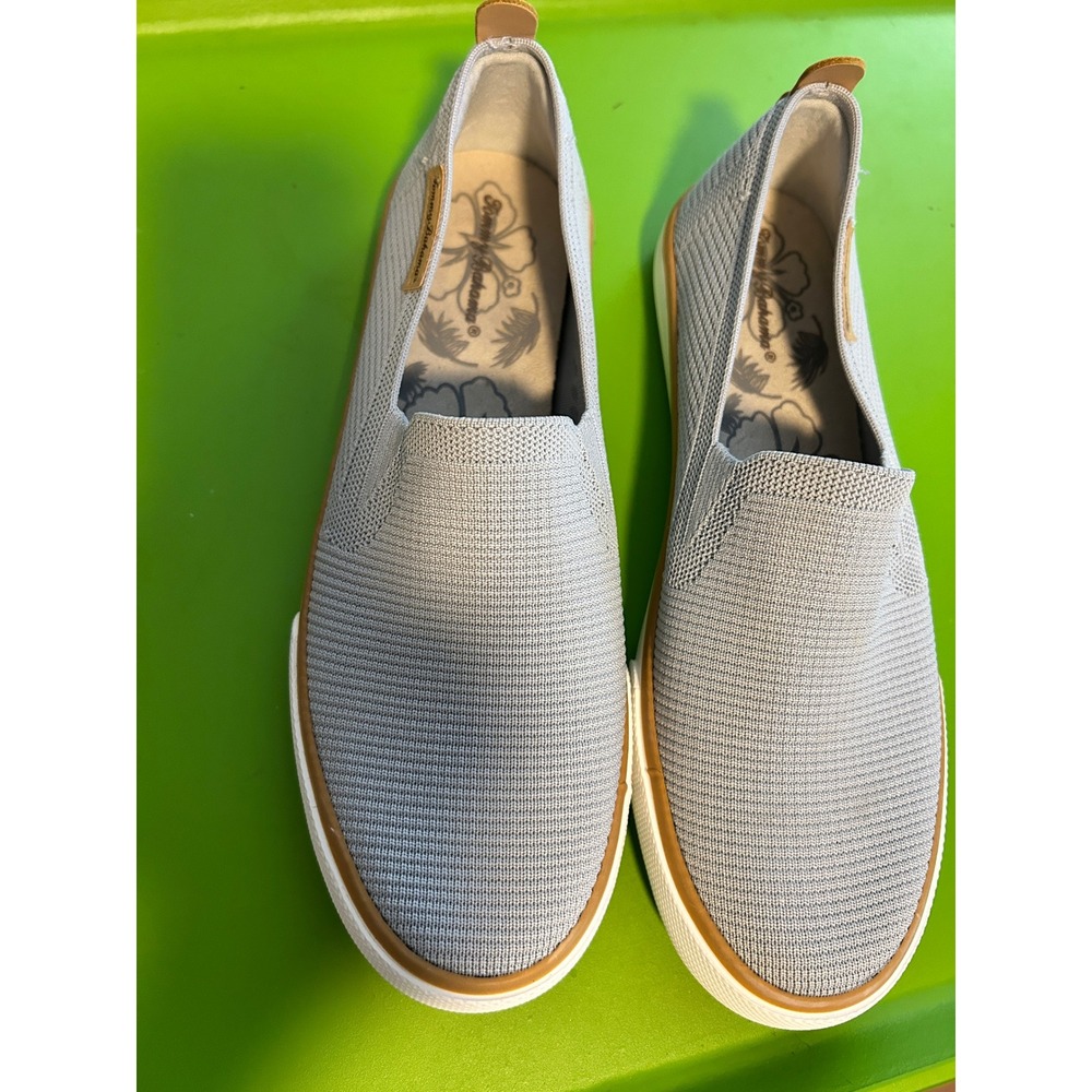 Tommy Bahama Enisa Grey Mesh Slip On Sneakers Womens Casual Loafers 8.5
